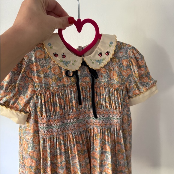 Gucci Floral Dress with Embroidered Collar - Picture 5 of 16